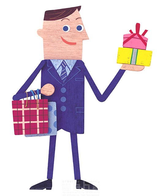 男性 プレゼント 記念日 スーツ ネクタイ 贈り物 贈る 運ぶ 持ち上げる 屋外 ショッピング イラスト作品紹介 イラスト 写真のストックフォトwaha ワーハ カンプデータは無料