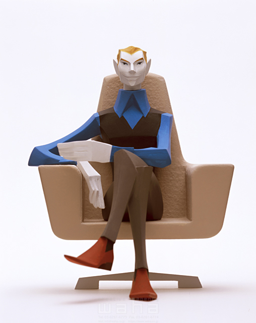 人物 男性 代 30代 1人 座る 椅子 クラフト イラスト作品紹介 イラスト 写真のストックフォトwaha ワーハ カンプデータは無料