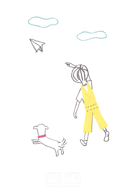 人物 子供 男の子 1人 屋外 ペット 犬 遊ぶ 後ろ姿 イラスト作品紹介 イラスト 写真のストックフォトwaha ワーハ カンプデータは無料