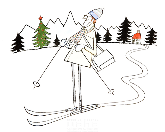 人 人物 男性 大人 外国人 スキー 冬 スポーツ 自然 木 イラスト作品紹介 イラスト 写真のストックフォトwaha ワーハ カンプデータは無料