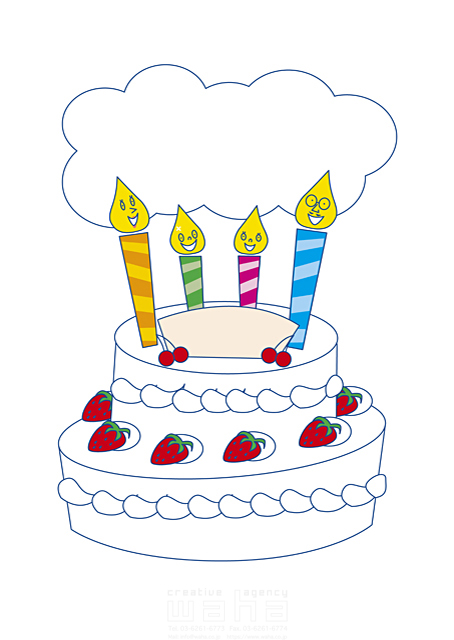 人物イメージ 家族 親子 父 母 子供 4人 誕生日 食べ物 ケーキ メッセージボード イラスト作品紹介 イラスト 写真のストックフォトwaha ワーハ カンプデータは無料