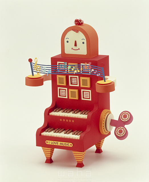 物 ロボット オルゴール 音楽 クラフト ペーパークラフト イラスト作品紹介 イラスト 写真のストックフォトwaha ワーハ カンプデータは無料