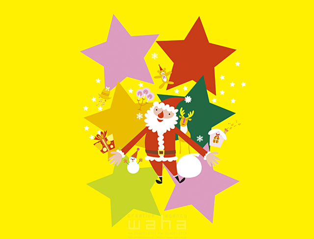 キャラクター サンタクロース クリスマス 星 イラスト作品紹介 イラスト 写真のストックフォトwaha ワーハ カンプデータは無料