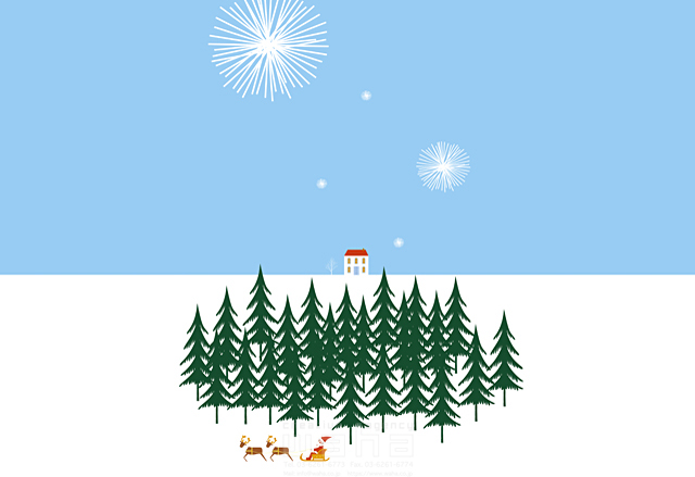 風景 クリスマス サンタクロース イラスト作品紹介 イラスト 写真のストックフォトwaha ワーハ カンプデータは無料