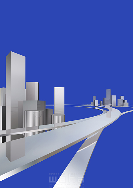 街 ビジネスイメージ ビル テクノロジー 都市 都会 高速道路 ハイウェイ 道 3d 未来 イラスト作品紹介 イラスト 写真のストックフォトwaha ワーハ カンプデータは無料