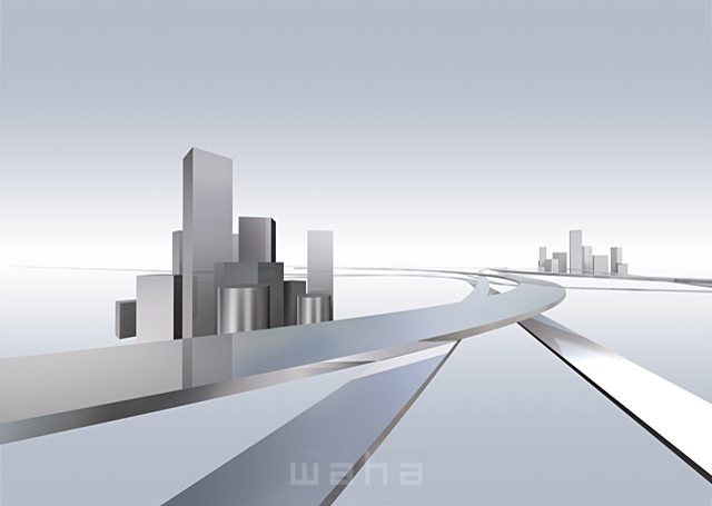 街 ビジネスイメージ ビル テクノロジー 都市 都会 高速道路 ハイウェイ 道 3d 未来 イラスト作品紹介 イラスト 写真のストックフォトwaha ワーハ カンプデータは無料
