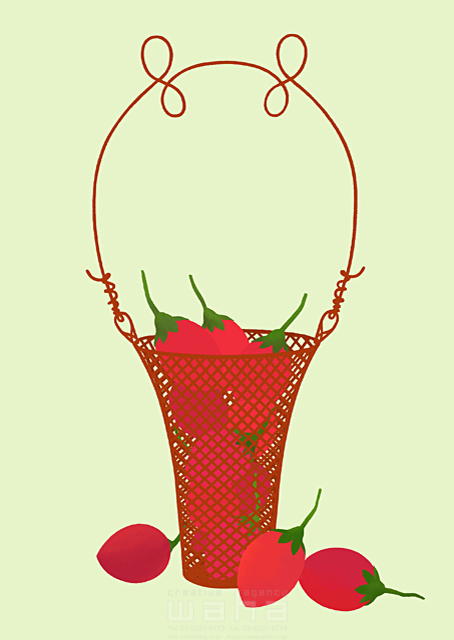 イメージ 籠 かご 実りの秋 実る 果物 果実 野菜 収穫 シンボリック 食べ物 イラスト作品紹介 イラスト 写真のストックフォトwaha ワーハ カンプデータは無料