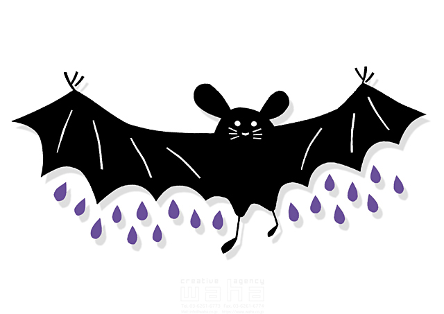 イメージ シンボリック 動物 コウモリ 雨 夜 飛ぶ イラスト作品紹介 イラスト 写真のストックフォトwaha ワーハ カンプデータは無料
