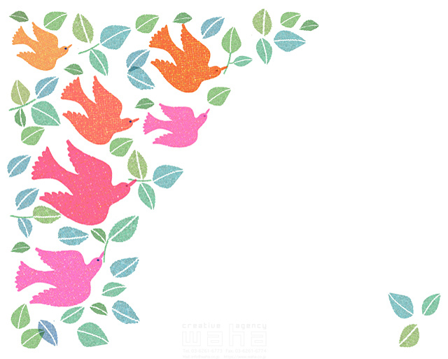 ハートフル 愛情 つながり 幸福 鳥 平和 生き物 エコロジー 女性 プレゼント 記念日 植物 葉っぱ フリースペース イラスト作品紹介 イラスト 写真のストックフォトwaha ワーハ カンプデータは無料