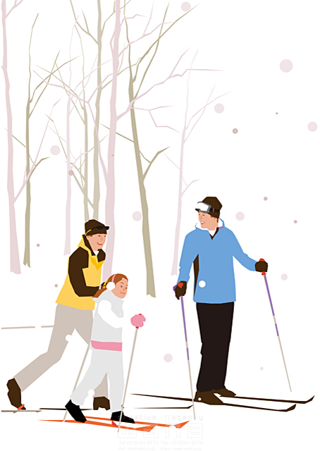 冬 家族 人々 親子 夫婦 お父さん お母さん 子供 娘 スポーツ 旅行 スキー 生活 休日 お出かけ 笑顔 楽しい 平和 明るい 雪 男性 女性 イラスト作品紹介 イラスト 写真のストックフォトwaha ワーハ カンプデータは無料