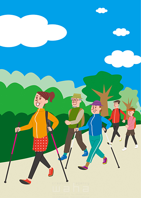 人々 男性 女性 中高年 シニア 旅行 散歩 ハイキング ウォーキング 運動 健康 登山 イラスト作品紹介 イラスト 写真のストックフォトwaha ワーハ カンプデータは無料
