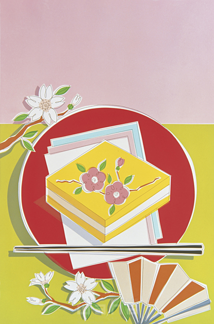 線画 正月 春 餅 食事 季節 和 日本 料理 旬 花 植物 桜 イラスト作品紹介 イラスト 写真のストックフォトwaha ワーハ カンプデータは無料
