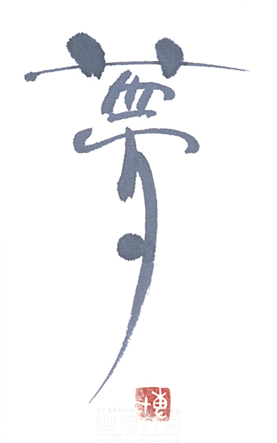 イラスト＆写真のストックフォトwaha（ワーハ）　自然、ナチュラル、文字、和、和風、筆文字、日本、夢　増山 博　3-0659a