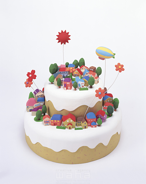 立体 クラフト 集合 町 街 太陽 気球 ケーキ お祝い めでたい プレゼント 誕生日 記念日 暮らし 町 イラスト作品紹介 イラスト 写真のストックフォトwaha ワーハ カンプデータは無料