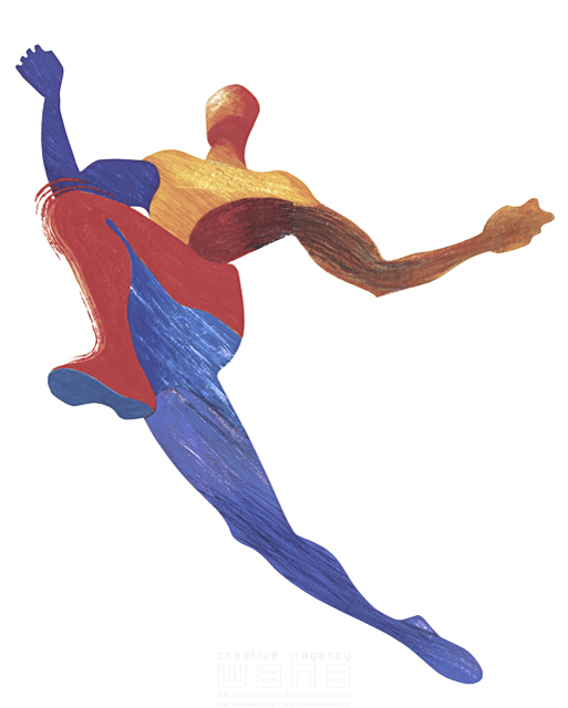 人物 抽象画 スポーツ 筋肉 跳ぶ シルエット スピード感 イラスト作品紹介 イラスト 写真のストックフォトwaha ワーハ カンプデータは無料