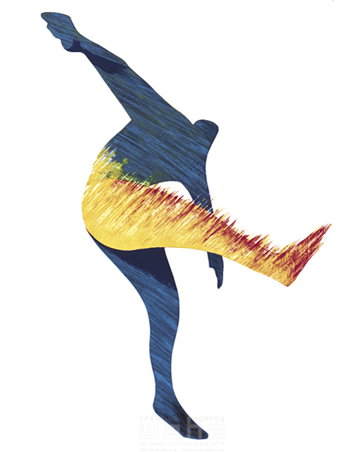 人物 抽象画 スポーツ 筋肉 踊る シルエット スピード感 イラスト作品紹介 イラスト 写真のストックフォトwaha ワーハ カンプデータは無料