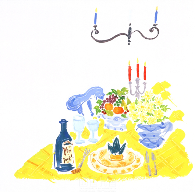 イラスト＆写真のストックフォトwaha（ワーハ）　料理、食材、花、インテリア　中野 和美　7-1584b