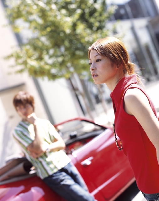 人物 日本人 女性 若者 代 30代 カップル 2人 屋外 乗り物 自動車 オープンカー オープンカー オープンカー フォト作品紹介 イラスト 写真のストックフォトwaha ワーハ カンプデータは無料